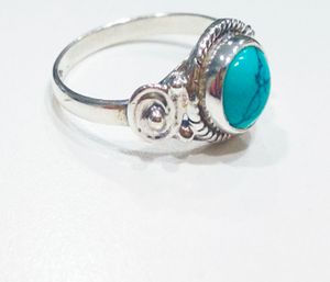 Runder mineralring – 9 mm – granat – t12 – silber