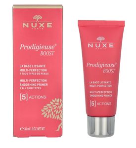 Nuxe Creme Prodigieuse Boost 5-in-1 Multi-Perfection Smoothing Primer Primer Make-up Grundierung für eine einheitliche und aufgehellte Gesichtshaut 30 ml