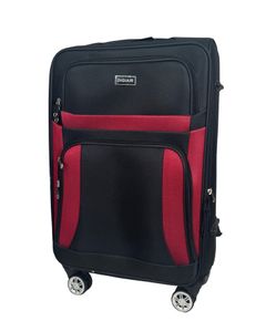 My Travel Bag 3090 Stoffkoffer 4-Rollen Trolley Koffer Reisekoffer Tasche Reisetasche Leicht Schwarz-1-XL