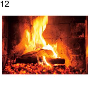 Kamin brennende Brennholz Studiofotografie Foto Requisiten Hintergrund Dekoration-12 ,Größen:90*60CM