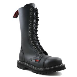 Angry Itch 14-Loch Ranger Stiefel Schwarz, Groesse:39.0