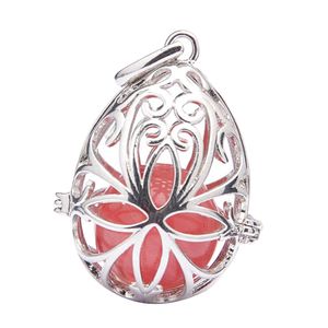 Blesiya Baum Des Lebens Natürliches Kristallanhänger Halsketten Geschenk für Muttertag Farbe Wassermelonenrot