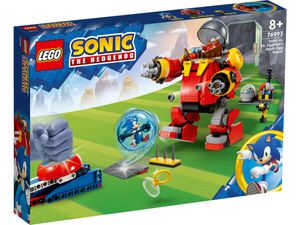 LEGO 76993 Sonic the Hedgehog Sonic vs. Dr. Eggmans Death Egg Robot-Spielzeug für Kinder, Mit Sonics Beschleunigungskugel und Katapult sowie 6 Charakteren, Geschenk für Jungen und Mädchen