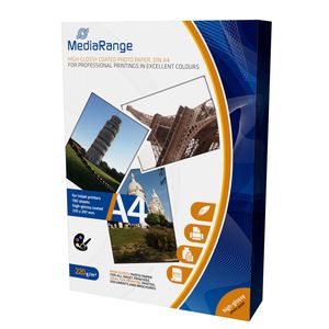 MediaRange fotografický papír A4 s vysokým leskem 220g 100 listů