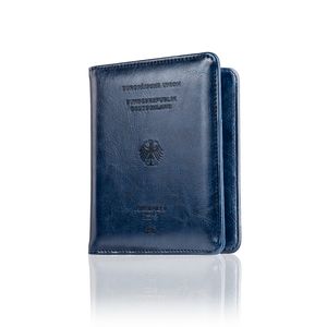 Reisepasshülle - Reisepass RFID Designer Travel Wallet - Praktischer Passport Cover mit Fächern für Impfpässe & Co - Reiseorganizer Etui