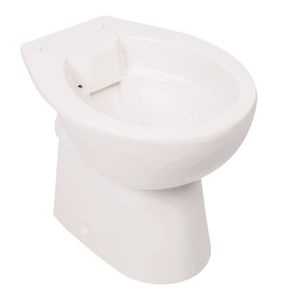 'aquaSu® Basic Spülrandloses Stand-WC | Tiefspüler | Abgang waagerecht | Weiß | Toilette | Spülrandloses WC | Bodenbefestigung | Stand-WC Randlos | Mit Bodenbefestigung | 57240 8