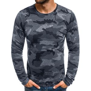 Herren Camouflage U-Ausschnitt Tops Langarm Slim Fit Tactical T-Shirt Pullover,Farbe: Schwarz,Größe:XXXXL