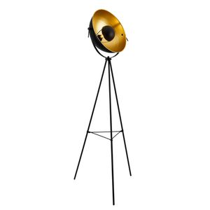 Stojacia lampa 'Angers' 158cm Statívová stojaca lampa Studio Spotlight Tripod 1xE27 60W Metal Brass-Black
