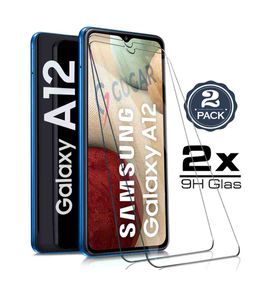 2X Samsung Galaxy A12 Panzerglas Glasfolie Display Schutz Folie Glas 9H Hart Echt Glas Displayschutzfolie 2 Stück