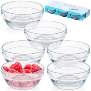 Glasschüssel Salatschüssel Salatschälchen Glasschälchen Schälchen 7,5 cm 80 ml 6 Stk.