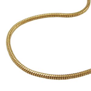 Kette Schlangenkette 1,5mm vergoldet AMD 60cm gold 1,5mm