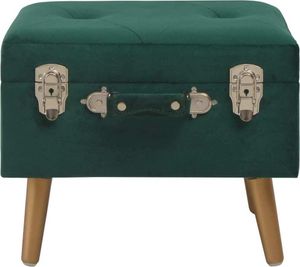 vidaXL Stolička s úložným priestorom 40 cm Green Velvet