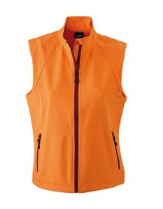 Damen Softshell Vest / Wind- und wasserdicht - Farbe: Orange - Größe: XL