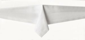 Royal - Tischwäsche mit Atlaskante weiß 100% Baumwolle