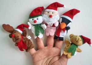 5 x Weihnachts Fingerpuppen. 5 verschiedeneVariationen: Rentier, Schneemann, Weihnachtsmann, Pinguin und Teddy Bär