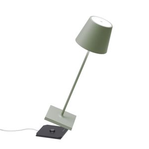 Zafferano Poldina Pro Tischlampe - Aufladbare LED Außenlampe - 38 cm - Grün