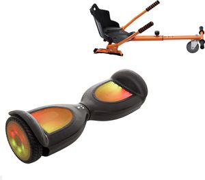 6.5 Zoll Hoverboard mit Ergonomischem Hoverkart, Jetson Prism Black PRO, Standard Reichweite und Orange Ergonomisches Hoverkart, Smart Balance 6.5 Zoll Hoverboard mit Ergonomischem Hoverkart, Jetson Prism Black PRO, Standard Reichweite und Orange Ergonomisches Hoverkart, Smart Balance