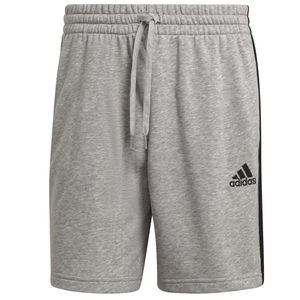 adidas kurze Hose Herren mit Taschen und drei Streifen Design, Größe:XXXXL, Farbe:Grau