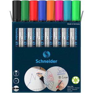 Schneider Maxx 290 Whiteboard- und Flipchart-Marker farbsortiert 2,0 - 3,0 mm, 8 St.