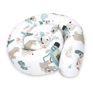 Seitenschläferkissen Bettschlange Body Pillow 200 cm Baumwolle - Kopfkissen lang Bettrolle Schlafkissen Nackenrolle Afrika