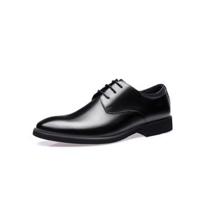 Herren Dressschuhe Oxfords Schuhe Business Lederschuh Slip on Komfort Flats Schwarz#2,Größe:EU 39