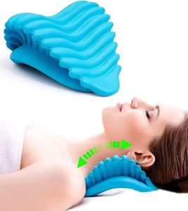 Nackenstrecker, Rückenstrecker, Nackenstrecker – Zervikales Traktionsgerät, Nackenstütze, Nackentraktion, Kissen zur Linderung von Nackenschmerzen