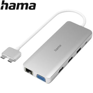 Hama USB-C Hub Connect2Mac, Multiport, für Apple MacBook Air und Pro