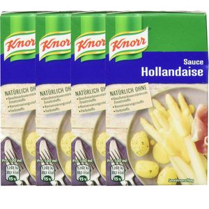 Knorr Sauce Hollandaise perfekt zu Fleisch und Spargel 250ml 4er Pack