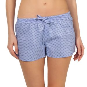 Damen Shorty Schlafanzughose mit eleganten Minimalprint, kurze Pyjamahose Shorts