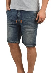 BLEND BHBartels Herren Jeans Shorts Jogger-Denim Kurze Hose mit Elastischem Bund und Destroyed-Optik aus Stretch-Material Regular Fit
