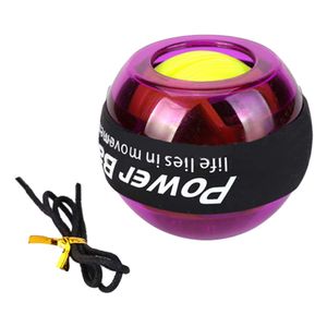 LED trenažér na zápästie, relaxačná gyroskopická lopta, vysokokvalitný nástroj na posilňovanie svalov (fialová)