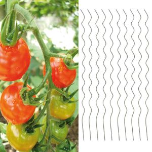 10 Stück Tomatenspiralstäbe Rankhilfe 110 cm Tomaten Pflanzstäbe Spiralstäbe aus verzinktem Stahl Rankspirale Tomatenstäbe Rankstäbe