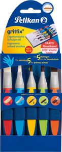 Pelikan griffix Schulpinsel-Starter-Set 5-teilig synthetische Borsten