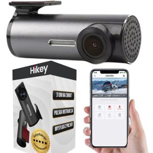 Hikey Dashcam Auto, Auto Kamera, Windschutzscheiben-Kamera, Cockpit, WDR, 150° Weitwinkel, G-Sensor, Loop-Aufnahme, APP Steuerung,