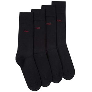 BOSS HUGO stredne vysoké bavlnené ponožky čierne 43-46 balenie 2 ks
