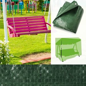 Ochranný kryt na záhradné hojdačky Vodotesný a odolný voči UV žiareniu L 215 x 155 x 145/150 cm Zelený