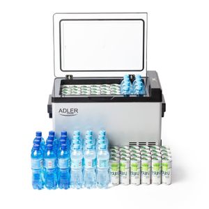 ADLER AD8081 40L Mini Kühlschrank mit Gefrierfach – Kompakter Kühl- und Gefrierschrank für Zuhause, Büro, Camping, Schlafzimmer und Auto