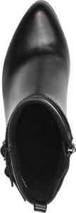 MARCO TOZZI Damen Stiefelette Riemen mit Schnalle Blockabsatz 2-25332-43, Größe:41 EU, Farbe:Schwarz