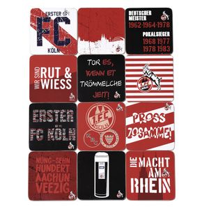1. FC Köln Kork-Untersetzer "Titel" 12-er Set
