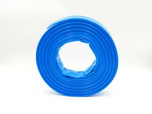 3 Zoll | 76 mm - 20 Meter - PVC Flachschlauch - Bauschlauch - Industrieschlauch - blau