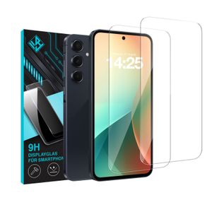 2x 9H Schutzglas Displayschutzfolie für Samsung Galaxy A55 5G Displayglas Displayschutz Glas Panzerfolie Schutzglasfolie