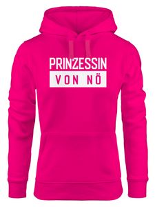 Kapuzen-Pullover Damen Prinzessin von nö Spruch Hoodie Moonworks® pink M