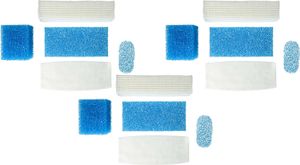 vhbw Filter-Set kompatibel mit Thomas Twin Genius Aquafilter, T1 Aquafilter, T2 Aquafilter, TT Aquafilter Staubsauger - 15x Filter