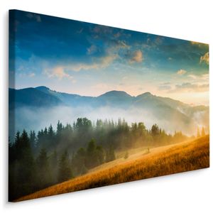 Fabelhafte Canvas LEINWAND BILDER 120x80 cm XXL Kunstdruck Natur Berge Landschaft