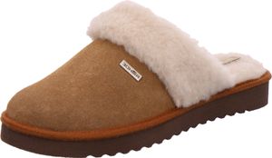 Rohde Damen Pantoffeln Hausschuhe Velourleder Maiori 6770, Größe:37 EU, Farbe:Braun