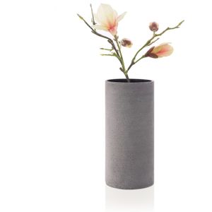 BLOMUS Vase COLUNA Blumenvase 29 cm dunkelgrau Geschenk 65627