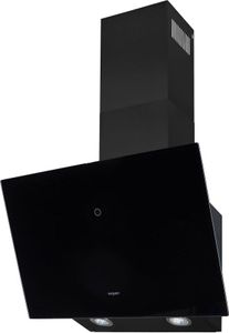 Exquisit  KFD 60-8.1 Kopffrei-Dunstabzugshaube | Glasschirm | LED-Beleuchtung | Kamin: Inox | Schwarz