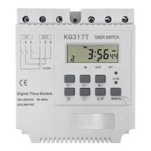 3 Phasen Smart Digital Zeitrelais Programmierbar Timer Zeitschaltuhr 50-60 Hz 25A 380V