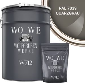 2K Fliesenlack Fliesenfarbe Wand Bodenfliesen W712 Quarzgrau RAL 7039 - 10Kg