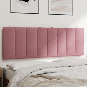 vidaXL Kopfteil-Kissen "Hanko" Rosa 120 cm Samt